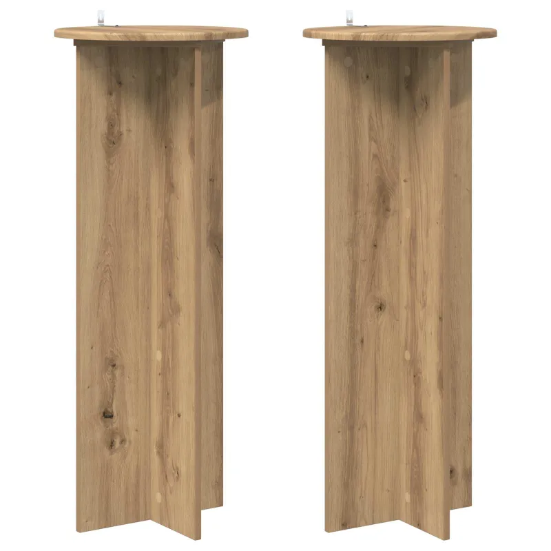 Augalų stovas 2 pcs Artisano ąžuolo Ø40 x 100 cm