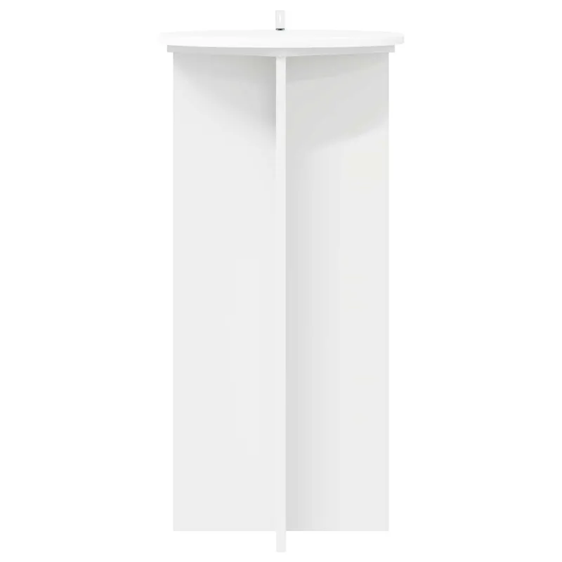 Augalų stovas 2 pcs Balta Ø40 x 80 cm Apdirbta mediena