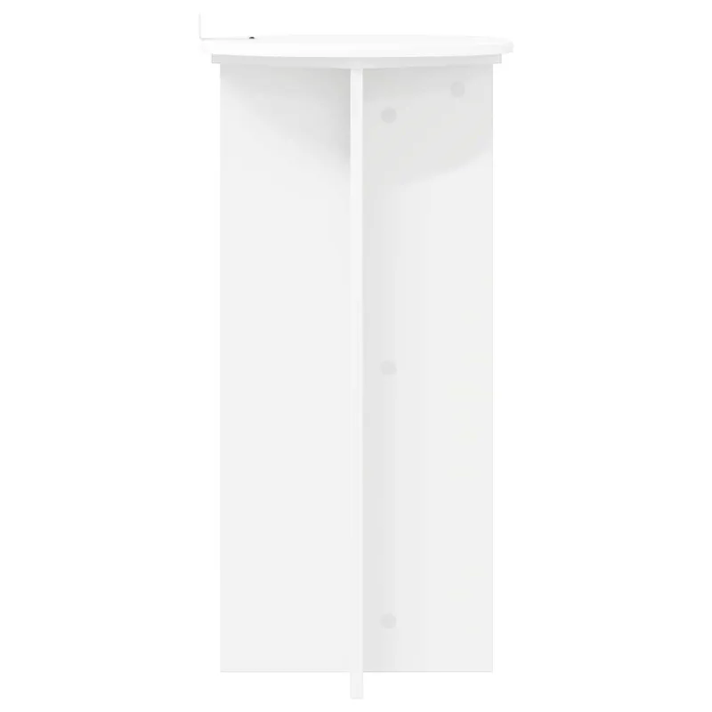 Augalų stovas 2 pcs Balta Ø40 x 80 cm Apdirbta mediena