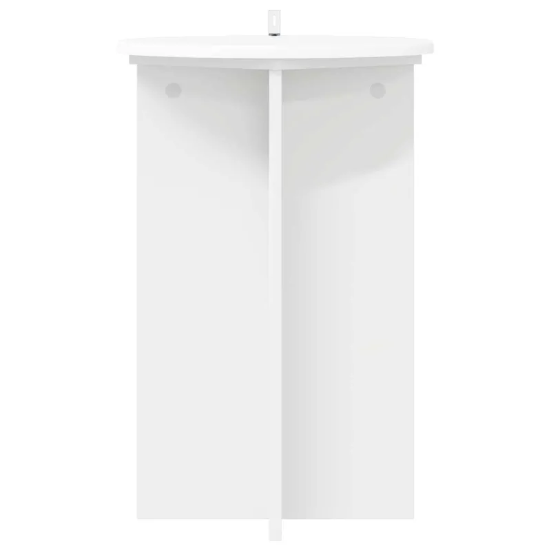 Augalų stovas 2 pcs Balta Ø40 x 60 cm Apdirbta mediena