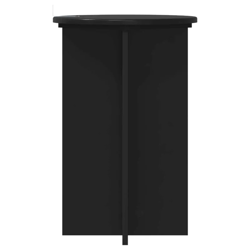 Augalų stovas 2 pcs Juoda Ø40 x 60 cm Apdirbta mediena