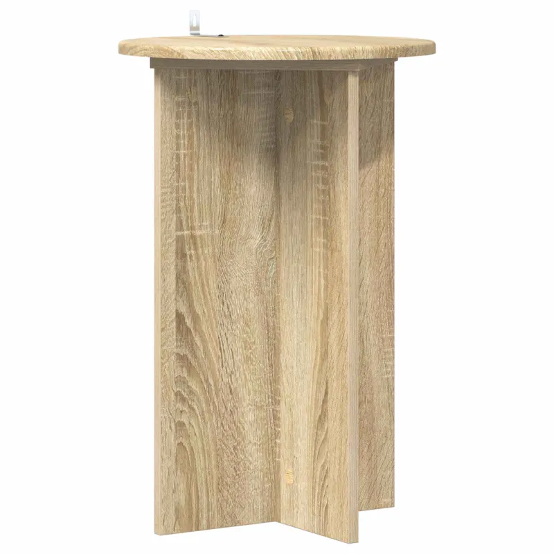 Augalų stovas 2 pcs Sonoma ąžuolas Ø40 x 60 cm Apdirbta mediena