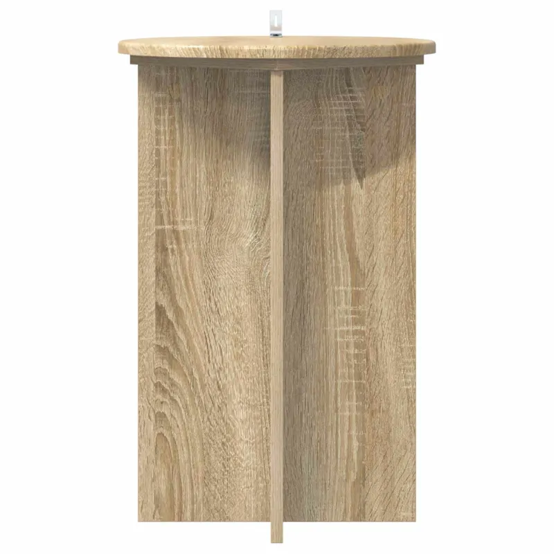 Augalų stovas 2 pcs Sonoma ąžuolas Ø40 x 60 cm Apdirbta mediena