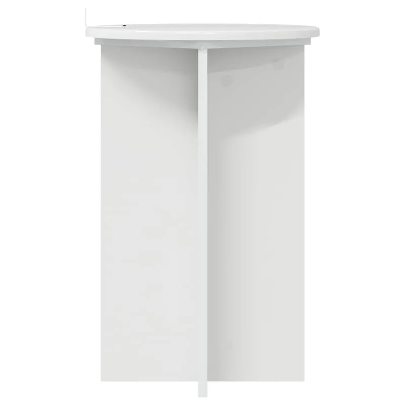 Augalų stovas 2 pcs Itin blizgi balta Ø40 x 60 cm