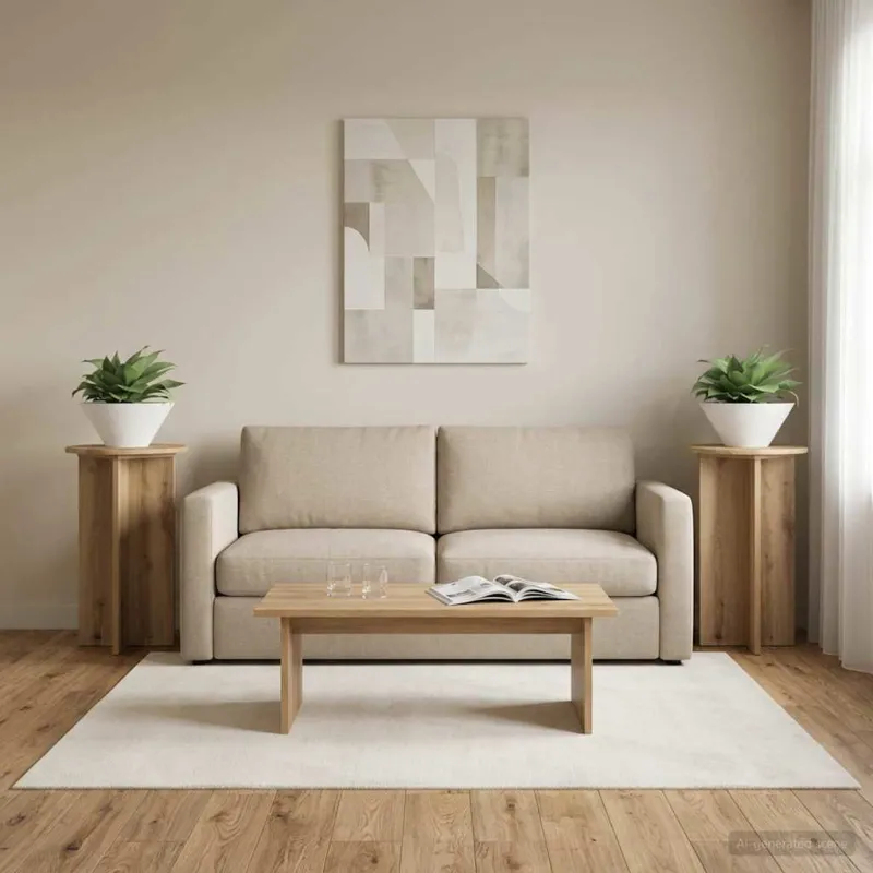 Augalų stovas 2 pcs Artisano ąžuolo Ø40 x 60 cm