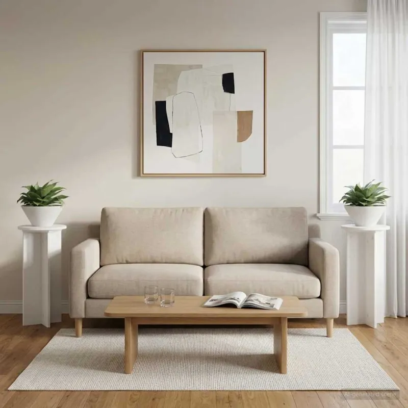 Augalų stovas 2 pcs Balta Ø29,5 x 60 cm Apdirbta mediena
