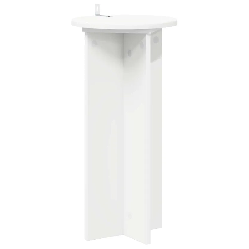 Augalų stovas 2 pcs Balta Ø29,5 x 60 cm Apdirbta mediena