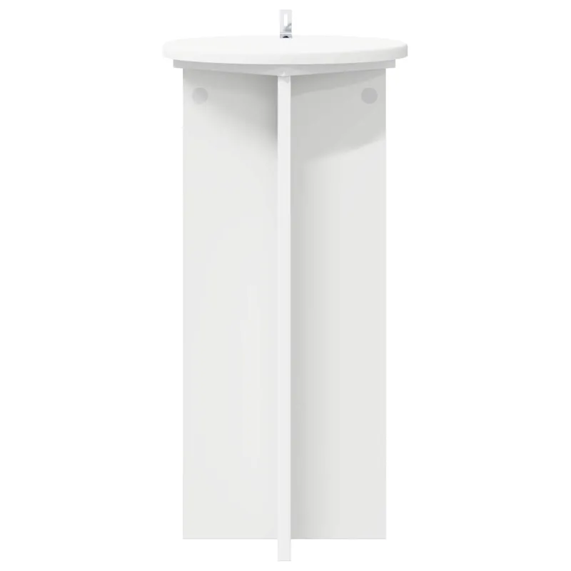 Augalų stovas 2 pcs Balta Ø29,5 x 60 cm Apdirbta mediena