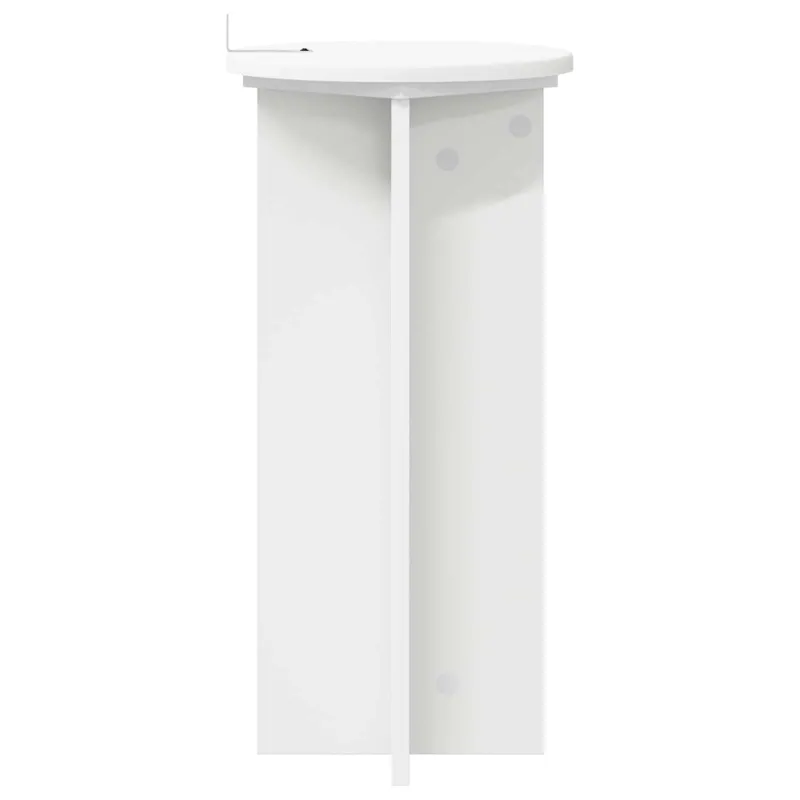 Augalų stovas 2 pcs Balta Ø29,5 x 60 cm Apdirbta mediena