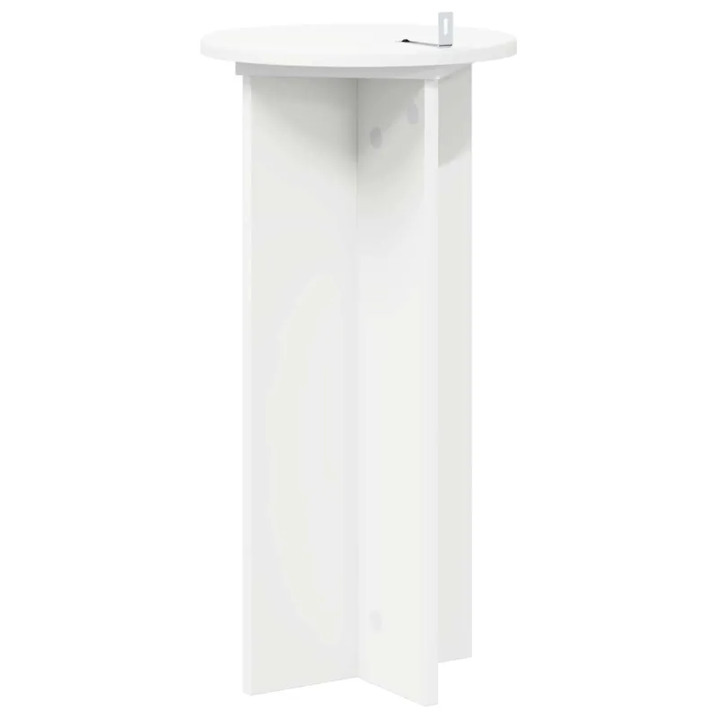 Augalų stovas 2 pcs Balta Ø29,5 x 60 cm Apdirbta mediena
