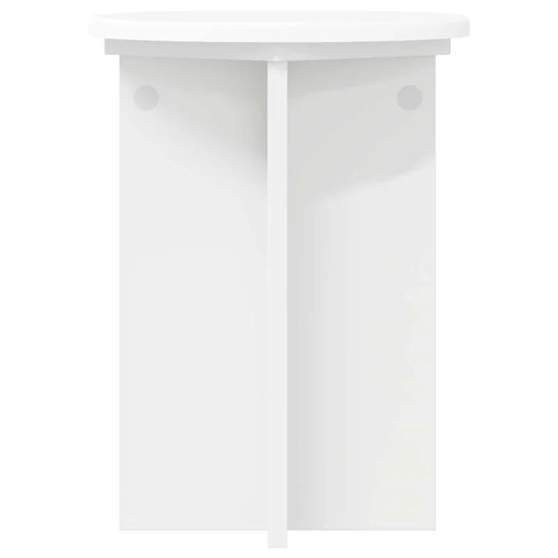 Augalų stovas 2 pcs Balta Ø29,5 x 40 cm Apdirbta mediena