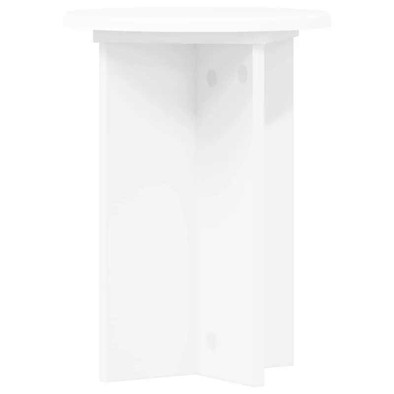 Augalų stovas 2 pcs Balta Ø29,5 x 40 cm Apdirbta mediena