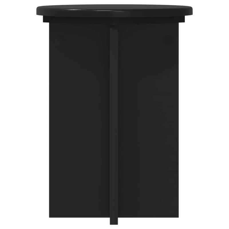 Augalų stovas 2 pcs Juoda Ø29,5 x 40 cm Apdirbta mediena