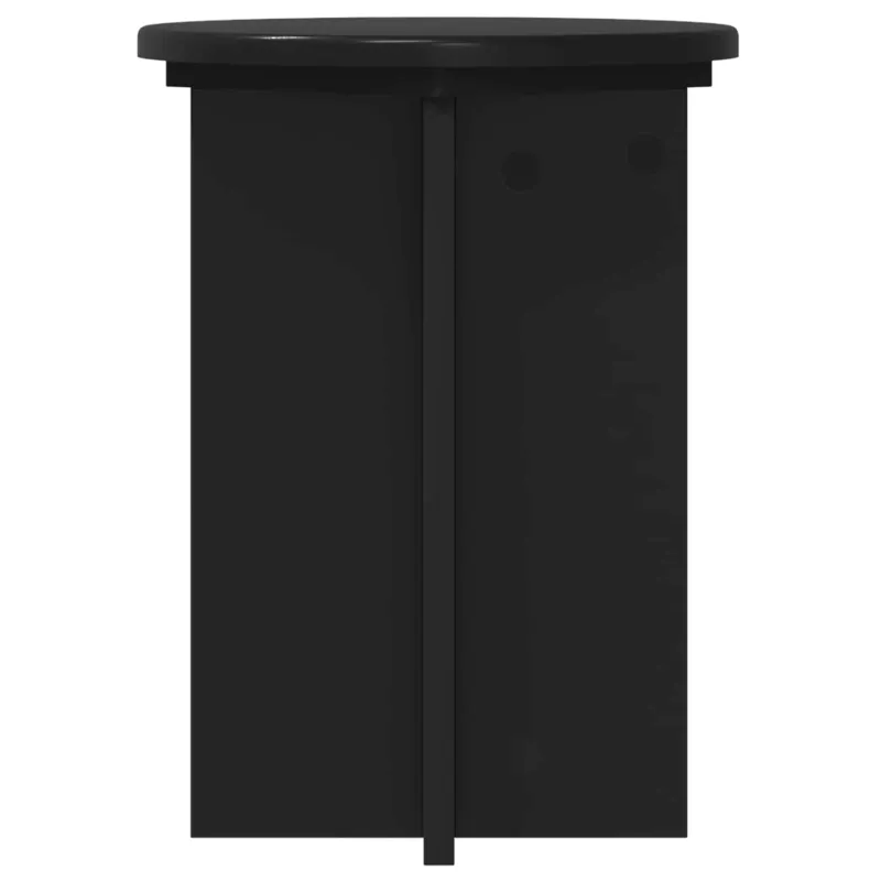 Augalų stovas 2 pcs Juoda Ø29,5 x 40 cm Apdirbta mediena