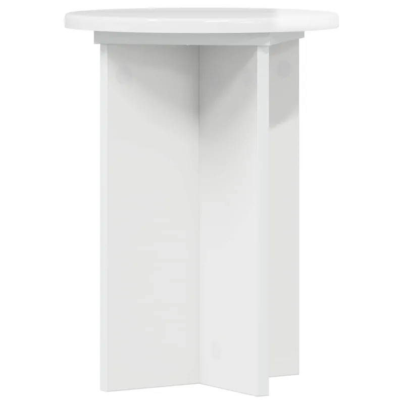Augalų stovas 2 pcs Itin blizgi balta Ø29,5 x 40 cm