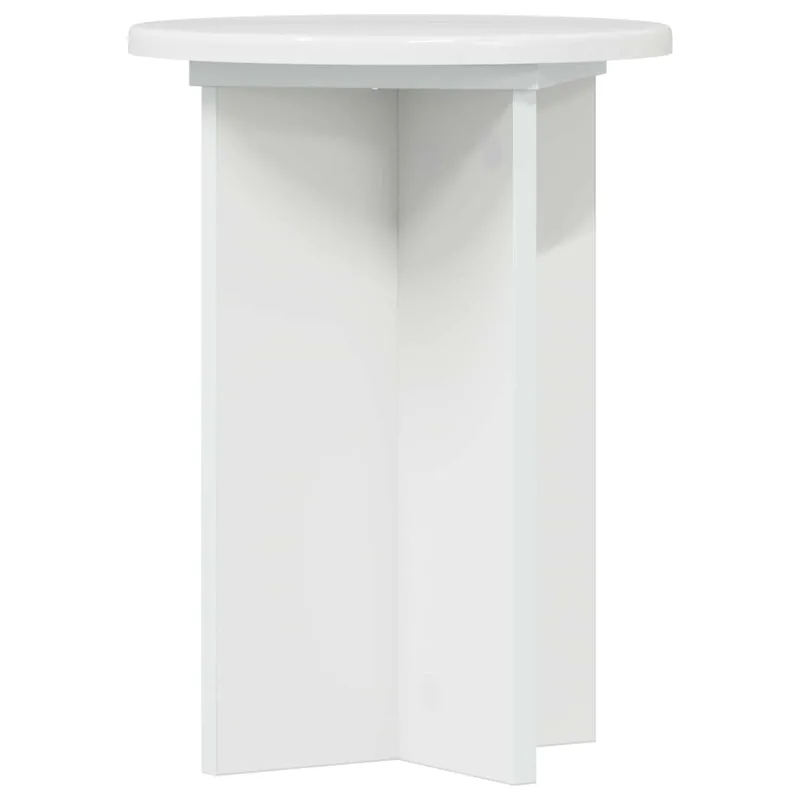 Augalų stovas 2 pcs Itin blizgi balta Ø29,5 x 40 cm