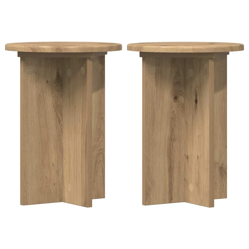 Augalų stovas 2 pcs Artisano ąžuolo Ø29,5 x 40 cm