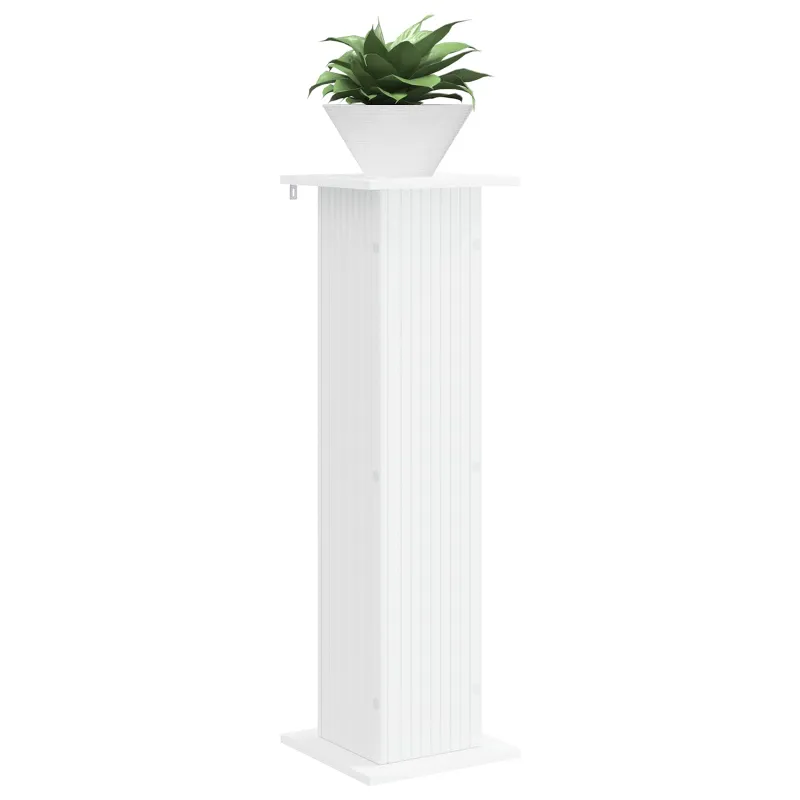 Augalų stovas 2 pcs Balta 30,5 x 30 x 100,5 cm Apdirbta mediena