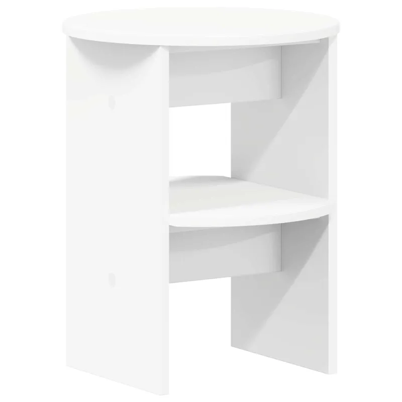 Šoninė spintelė 2 pcs Baltas Ø40 x 50 cm Dirbtinė mediena