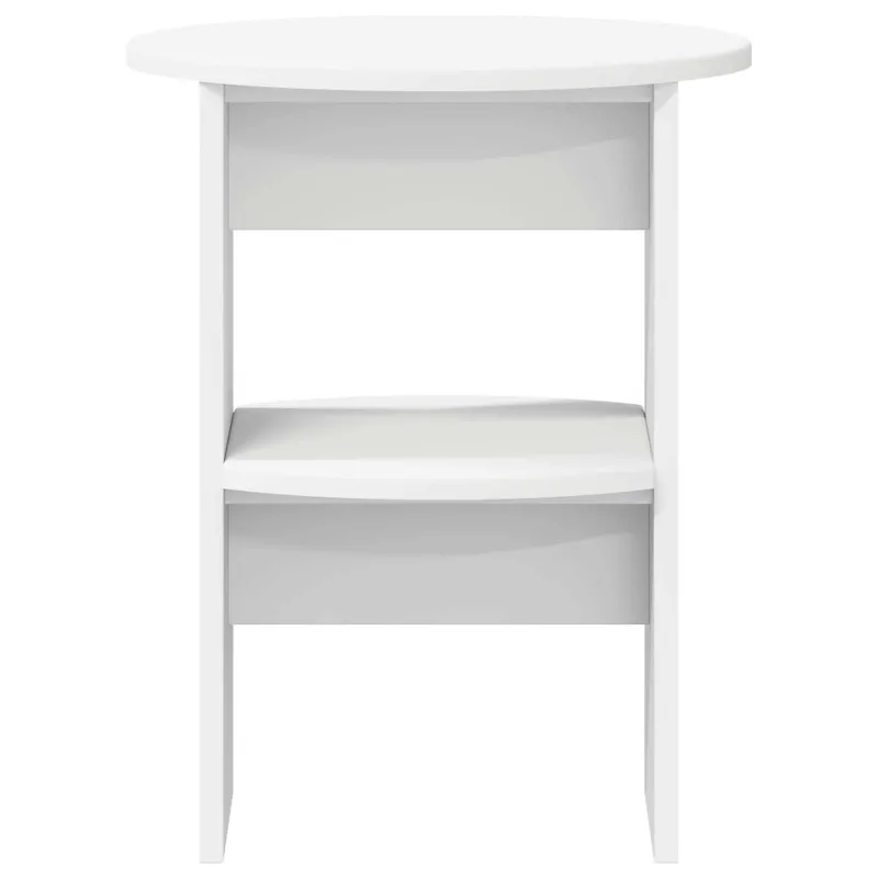 Šoninė spintelė 2 pcs Baltas Ø40 x 50 cm Dirbtinė mediena