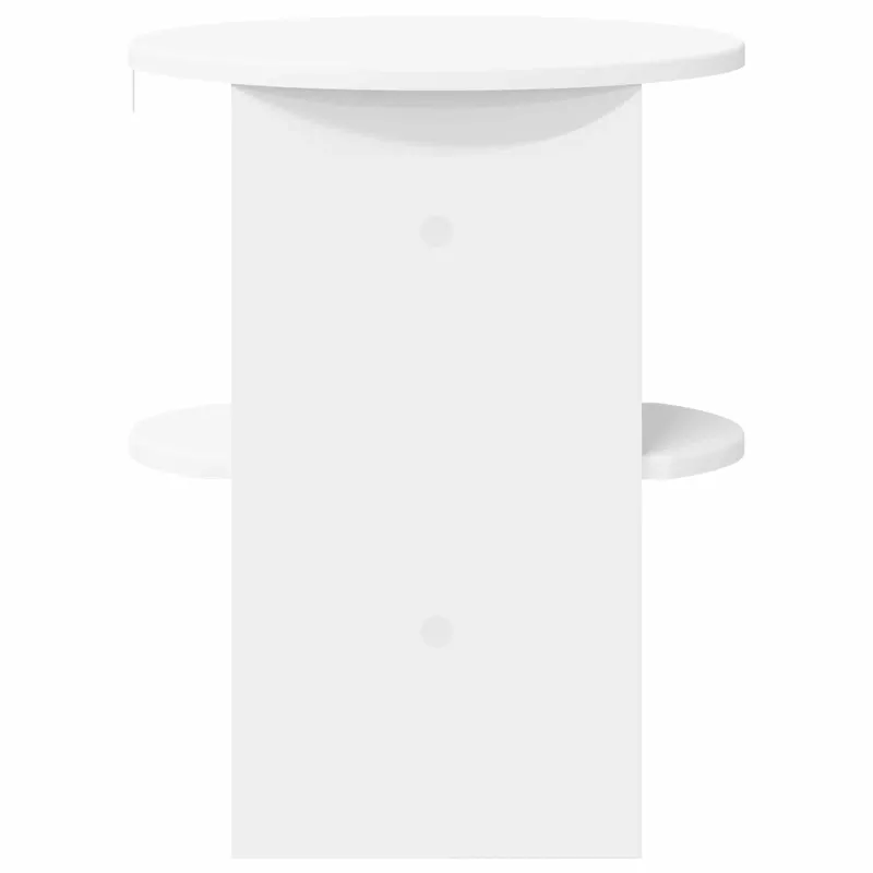 Šoninė spintelė 2 pcs Baltas Ø40 x 50 cm Dirbtinė mediena
