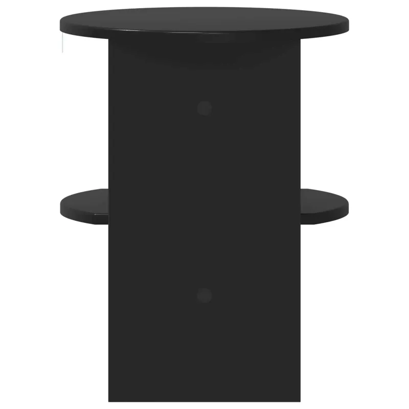 Šoninė spintelė 2 pcs Juodas Ø40 x 50 cm Dirbtinė mediena