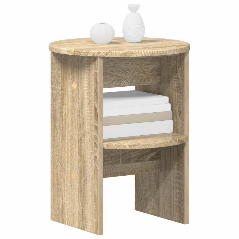Šoninė spintelė 2 pcs Sonoma ąžuolas Ø40 x 50 cm