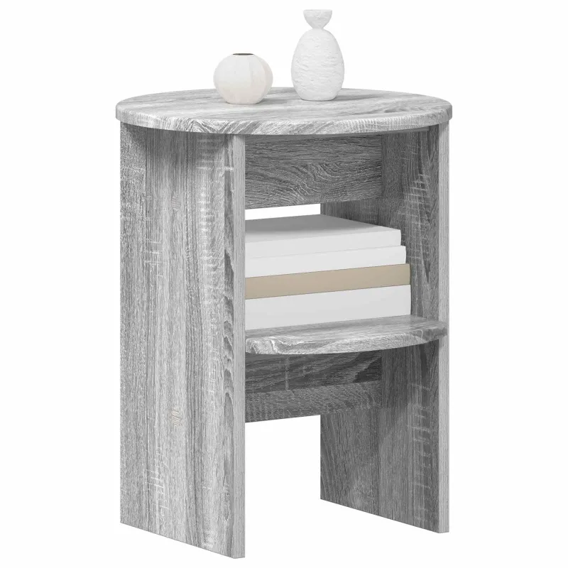 Šoninė spintelė 2 pcs Pilka Sonoma Ø40 x 50 cm Dirbtinė mediena
