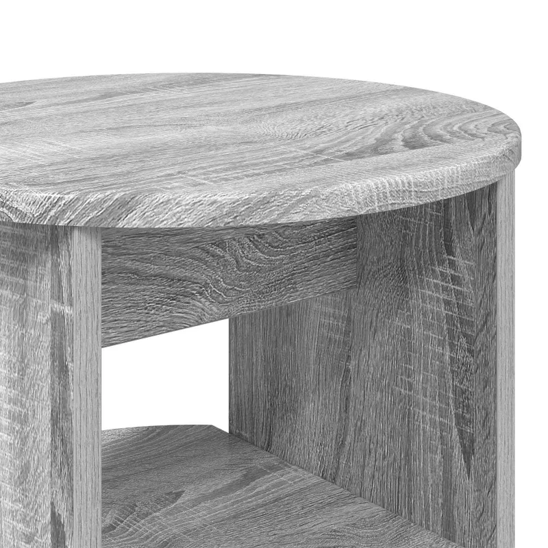 Šoninė spintelė 2 pcs Pilka Sonoma Ø40 x 50 cm Dirbtinė mediena