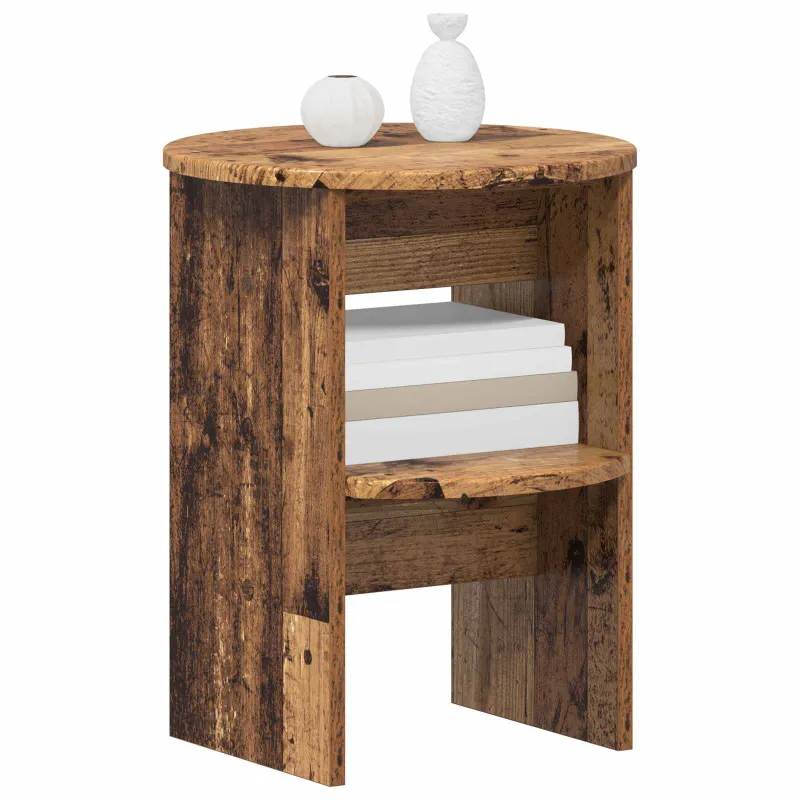 Šoninė spintelė 2 pcs Senas medis Ø40 x 50 cm Dirbtinė mediena