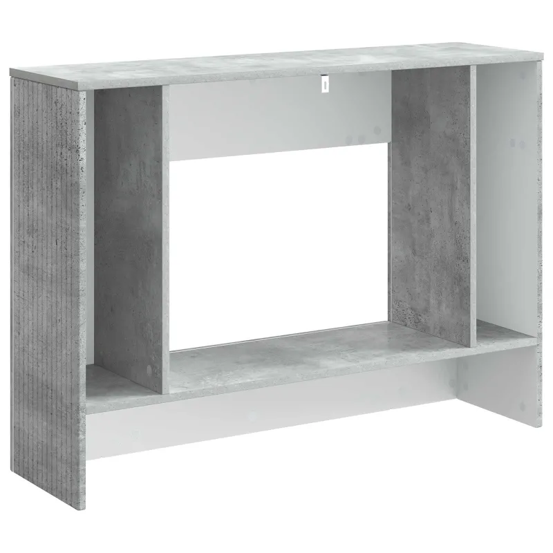 Konsolinis stalas Dryžuotas Betono Pilka 101 x 29 x 74 cm
