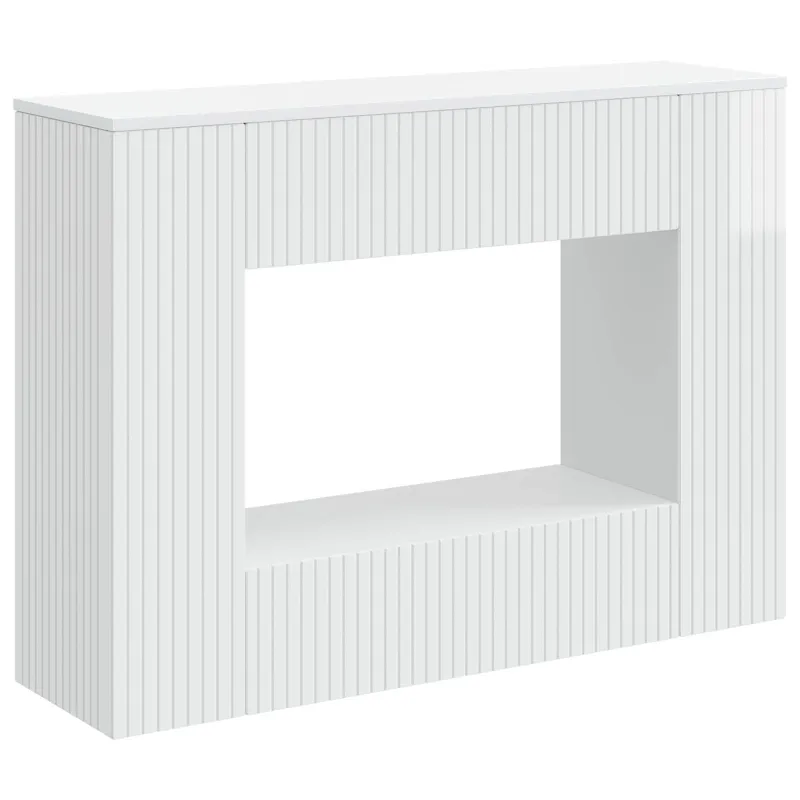 Konsolinis stalas Aukšto Blizgesio Baltas 101 x 29 x 74 cm