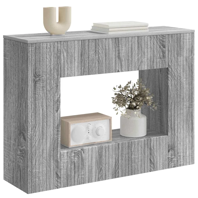 Konsolinis stalas Dryžuotas Pilka Sonoma 101 x 29 x 74 cm