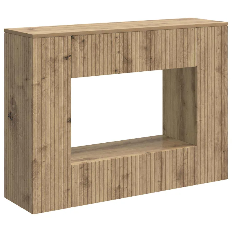 Konsolinis stalas Dryžuotas Amatinė Ąžuolas 101 x 29 x 74 cm