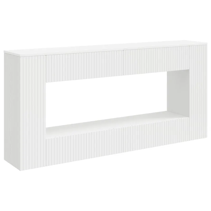 Konsolinis stalas Baltas 155 x 29 x 74 cm Dirbtinė mediena