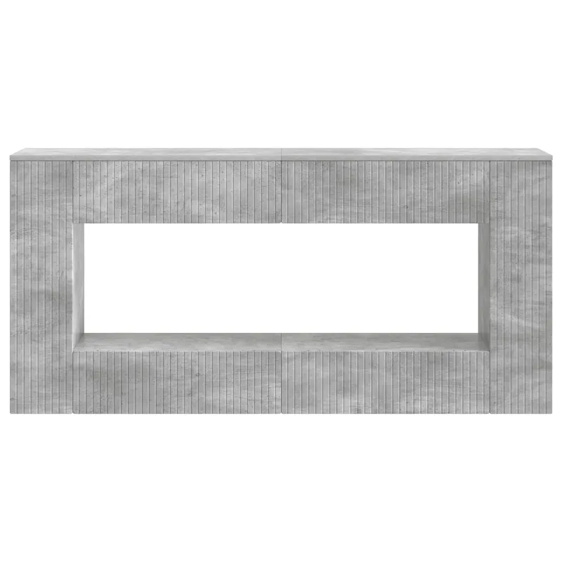 Konsolinis stalas Dryžuotas Betono Pilka 155 x 29 x 74 cm