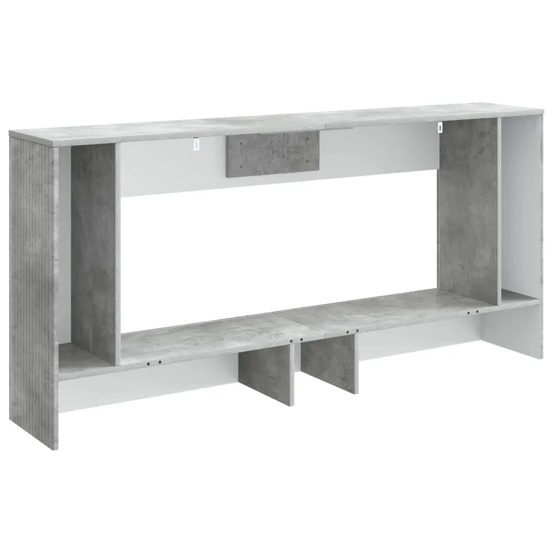 Konsolinis stalas Dryžuotas Betono Pilka 155 x 29 x 74 cm