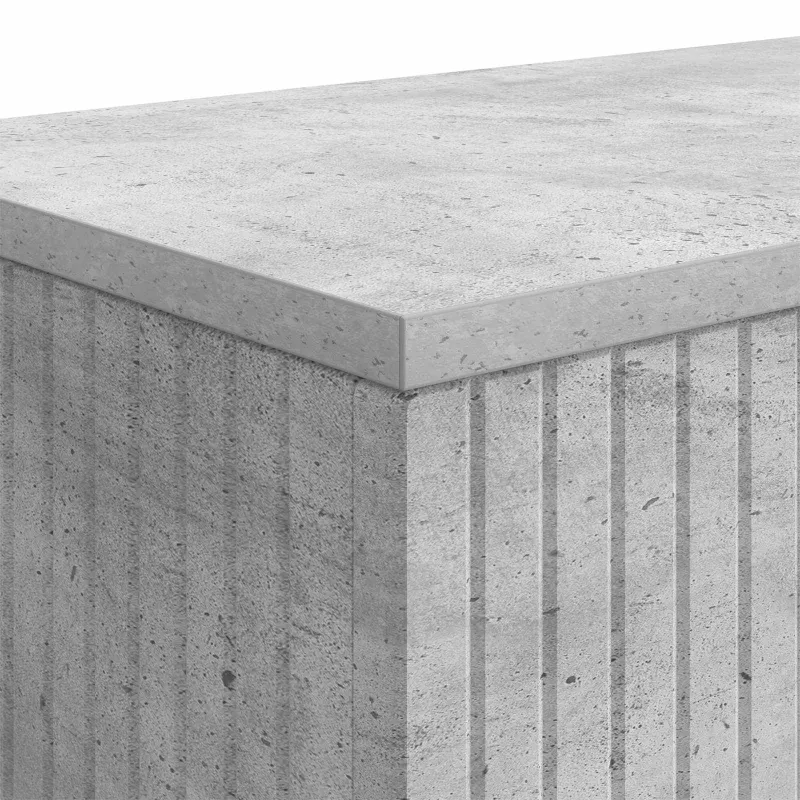 Konsolinis stalas Dryžuotas Betono Pilka 155 x 29 x 74 cm