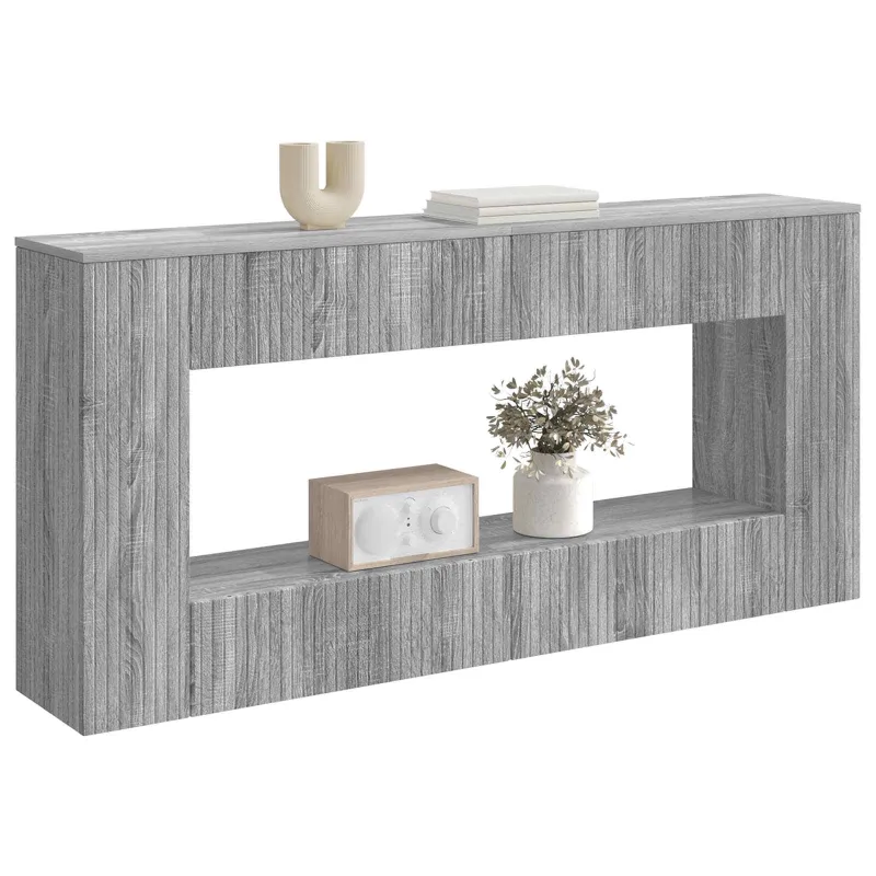 Konsolinis stalas Dryžuotas Pilka Sonoma 155 x 29 x 74 cm