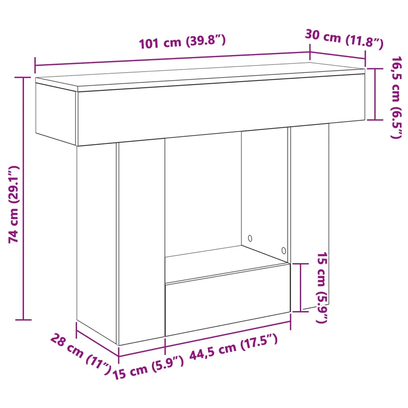 Senas medis 101 x 30 x 74 cm