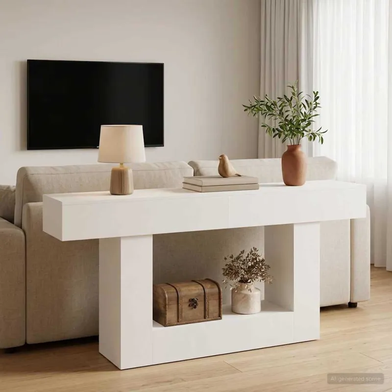 Baltas 160 x 30 x 74 cm