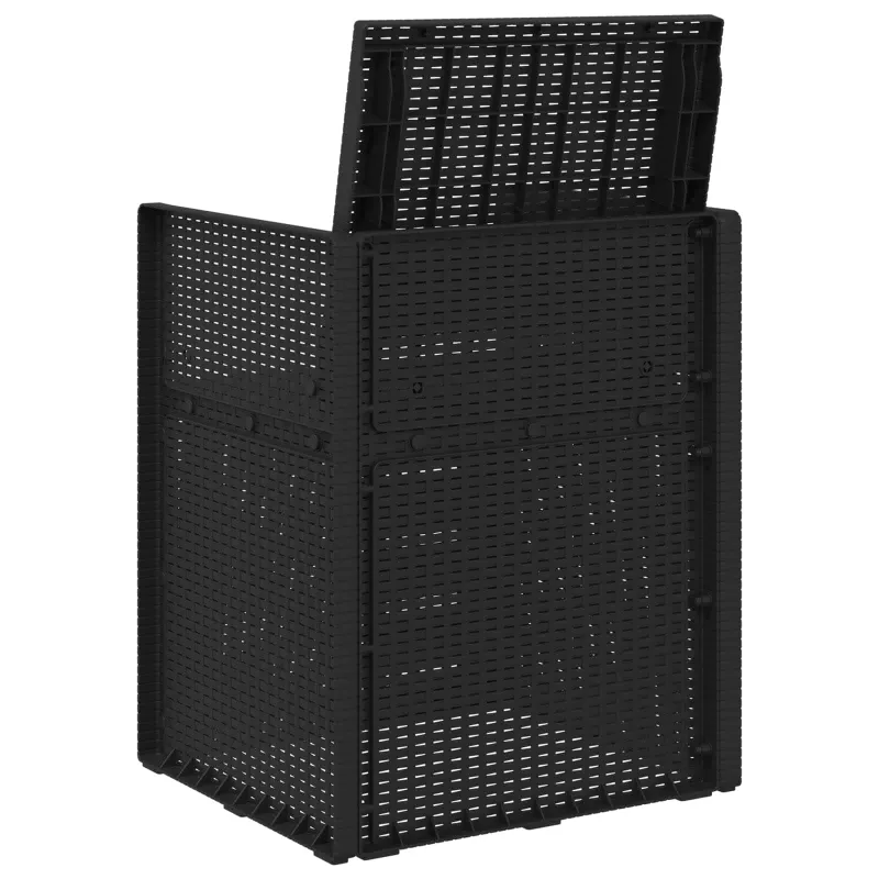 Sodo Valgomojo Kėdės 2 pcs Antracitas 53 x 47 x 88,5 cm PP