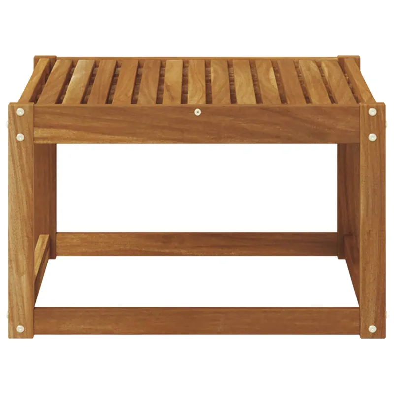 Lauko stalas Kietos akacijos mediena Natūrali 59 x 59 x 37 cm