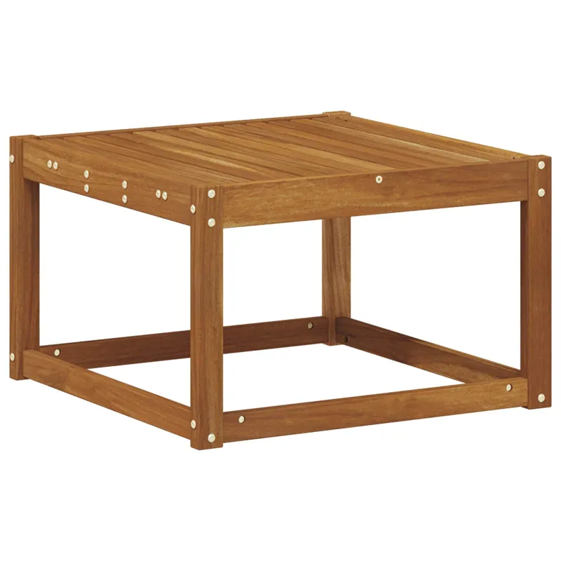 Lauko stalas Kietos akacijos mediena Natūrali 59 x 59 x 37 cm