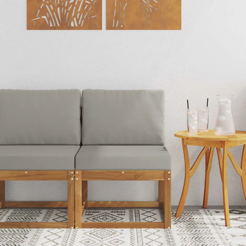 Lauko Vidurinis Sofa Kietos akacijos mediena
