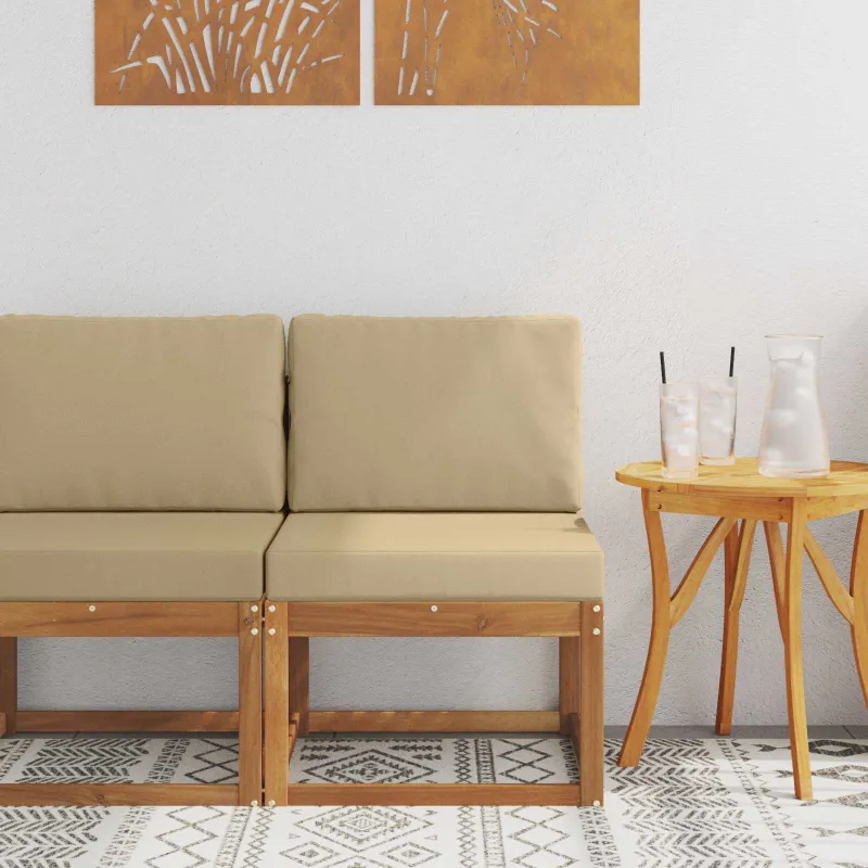 Lauko Vidurinis Sofa Kietos akacijos mediena