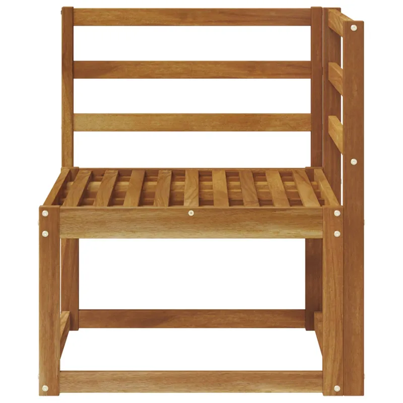 Lauko kampinė sofa Kietos akacijos mediena Natūrali