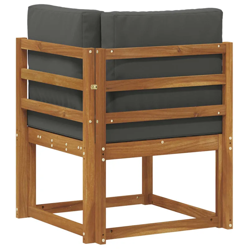 Lauko kampinė sofa Kietos akacijos mediena