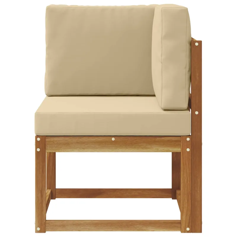 Lauko kampinė sofa Kietos akacijos mediena