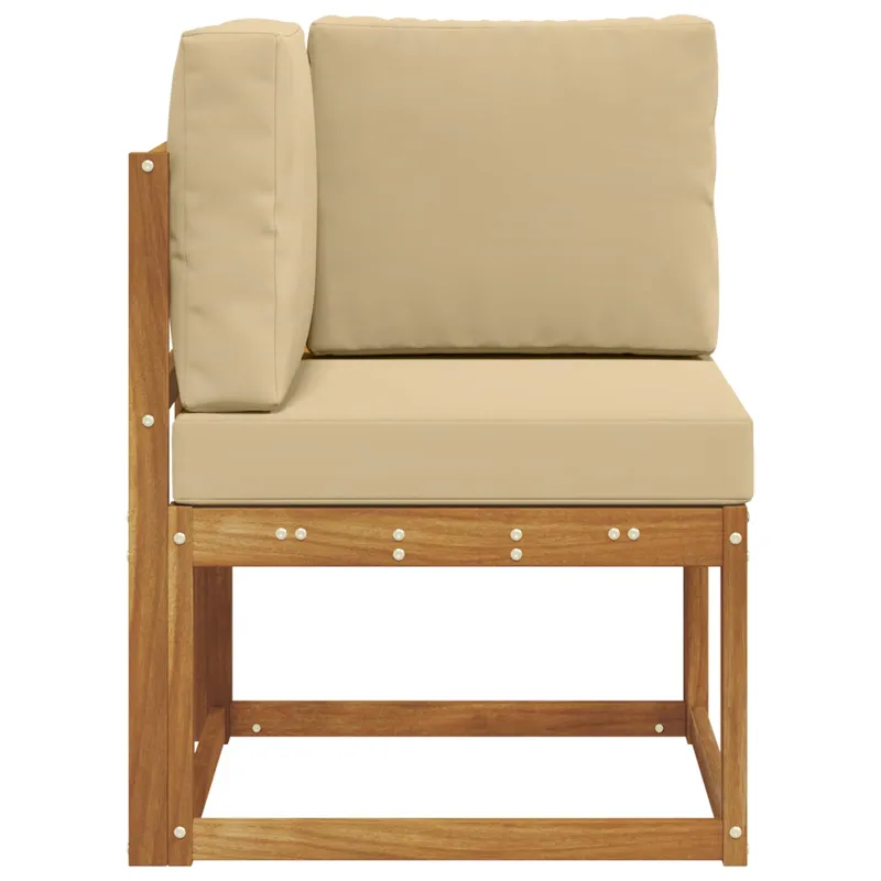 Lauko kampinė sofa Kietos akacijos mediena